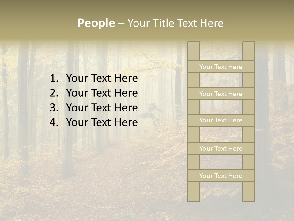 Scenic Romantic Pathway PowerPoint Template