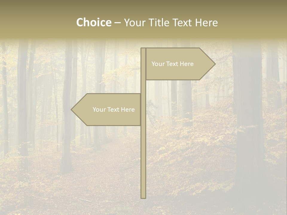 Scenic Romantic Pathway PowerPoint Template