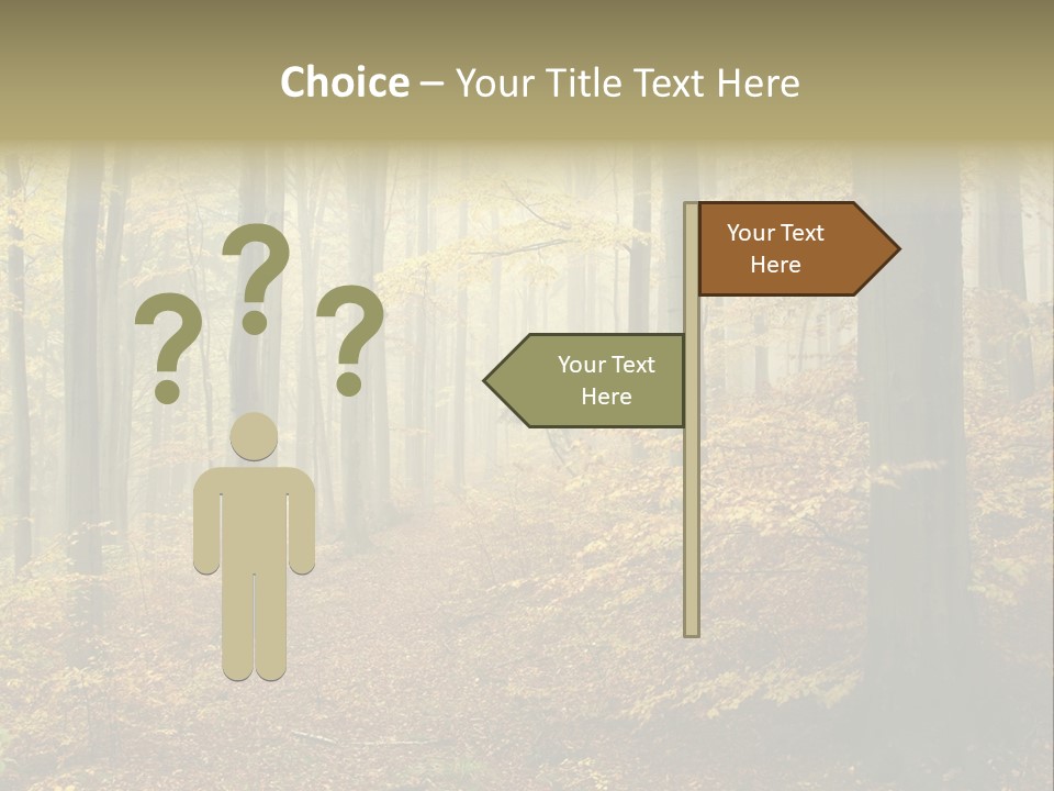 Scenic Romantic Pathway PowerPoint Template