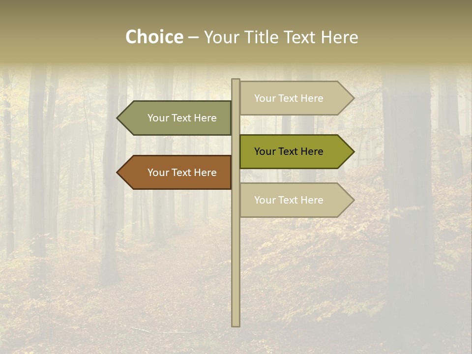 Scenic Romantic Pathway PowerPoint Template