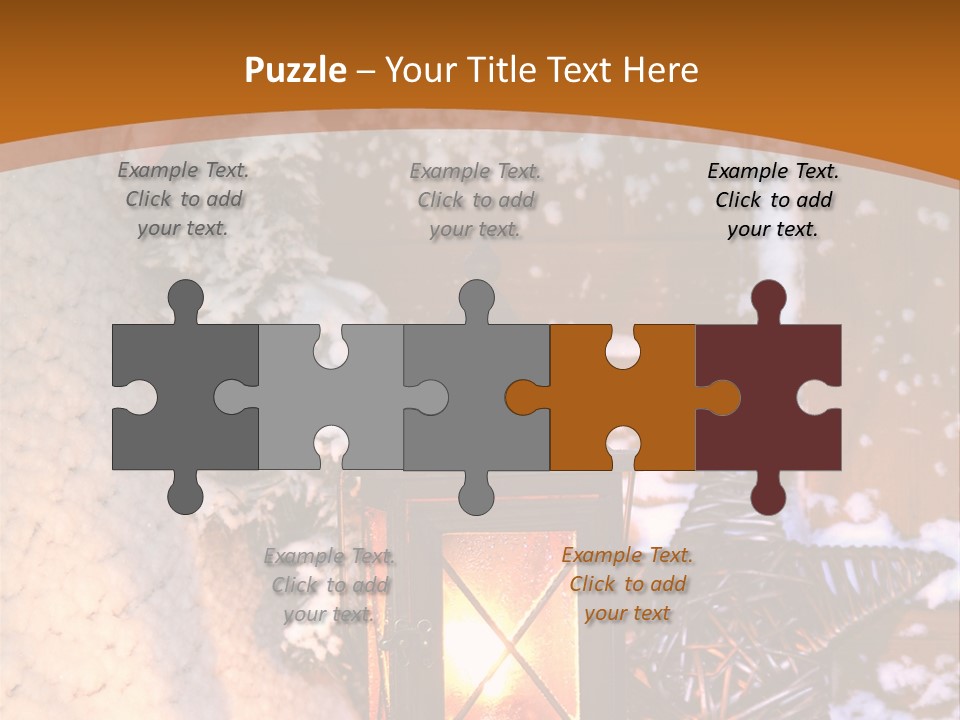 Lamp Dark Warm PowerPoint Template