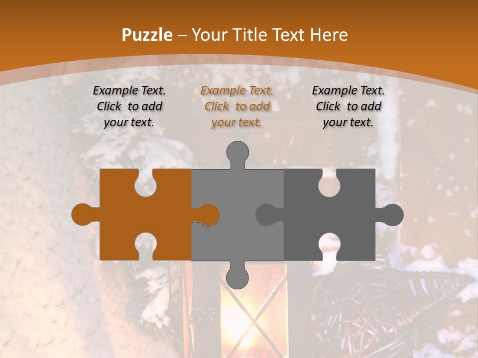 Lamp Dark Warm PowerPoint Template