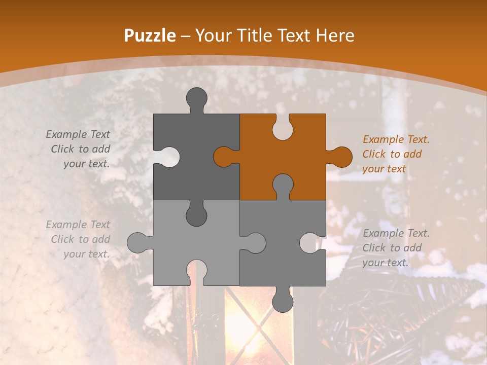 Lamp Dark Warm PowerPoint Template