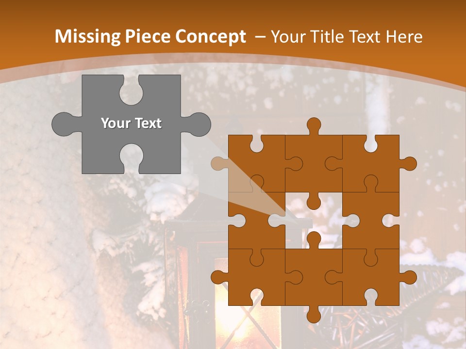 Lamp Dark Warm PowerPoint Template