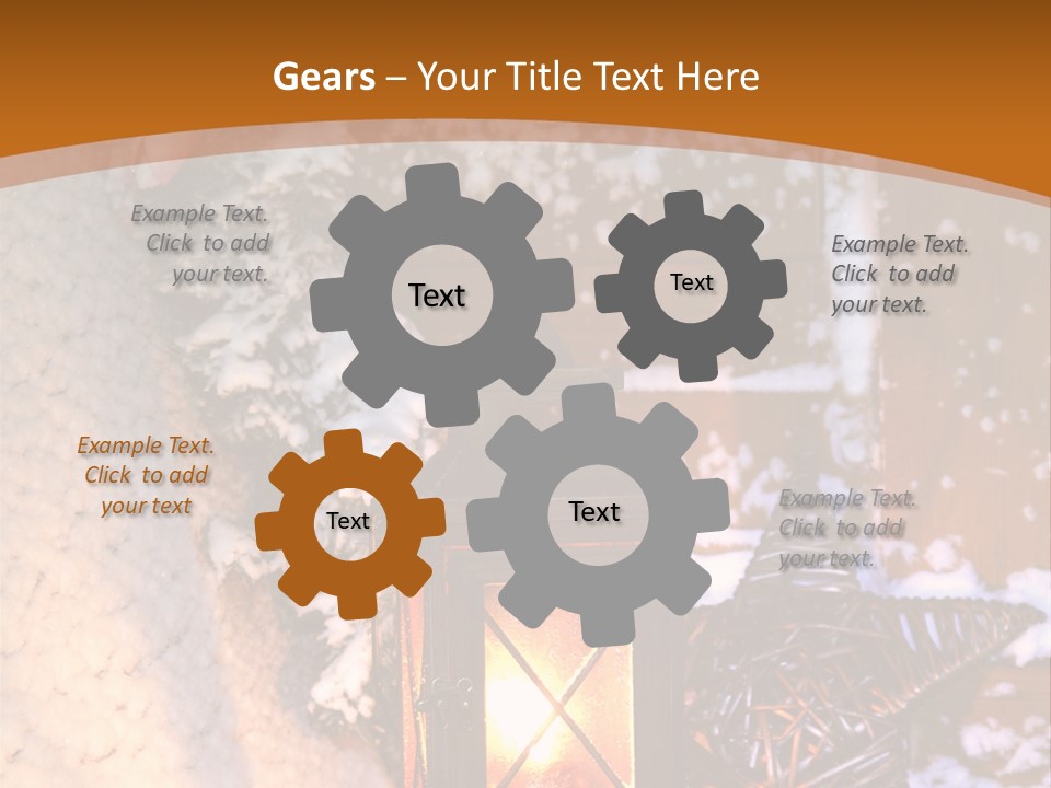 Lamp Dark Warm PowerPoint Template