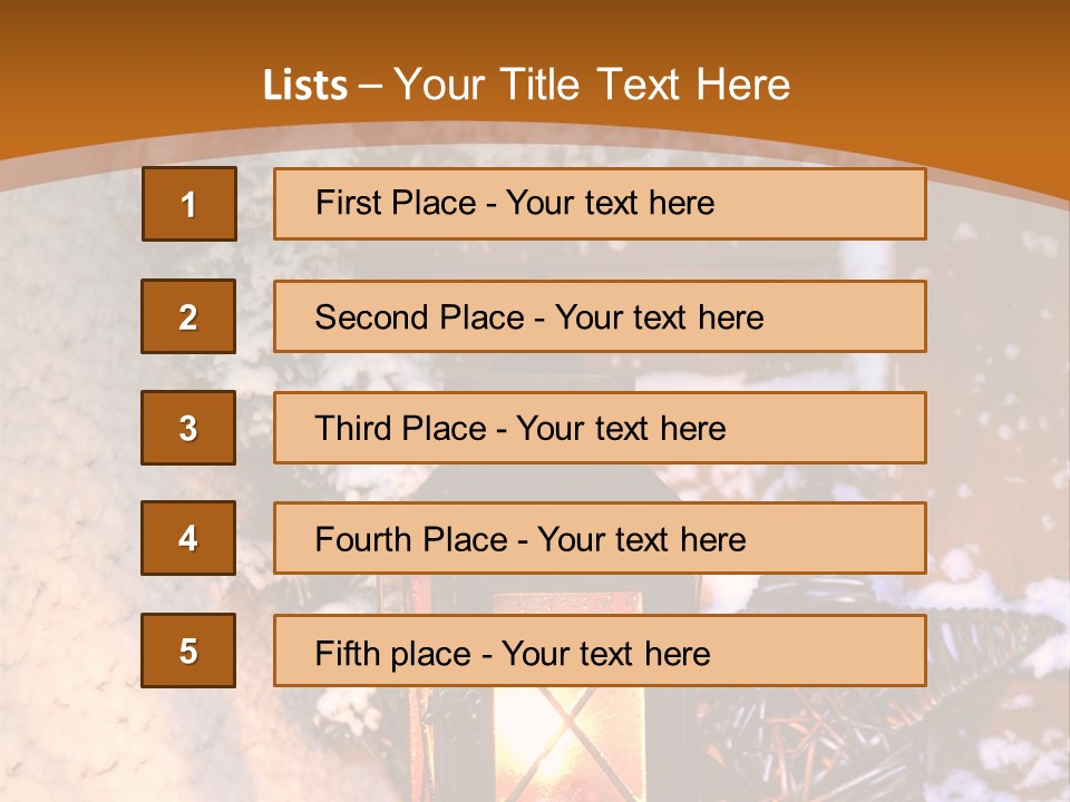 Lamp Dark Warm PowerPoint Template