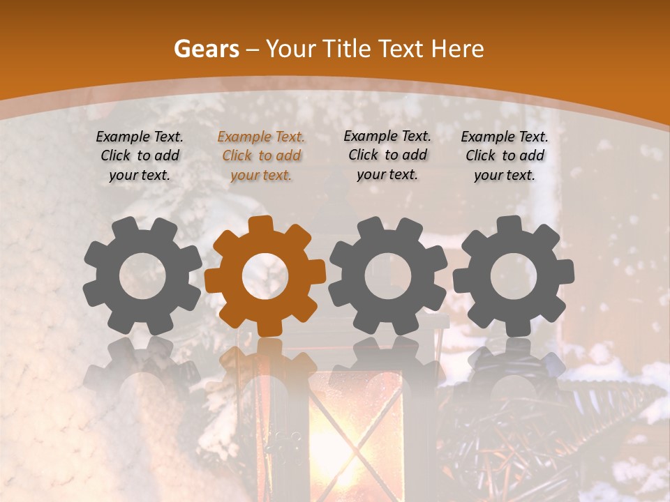 Lamp Dark Warm PowerPoint Template