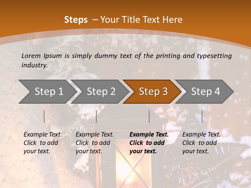 Lamp Dark Warm PowerPoint Template