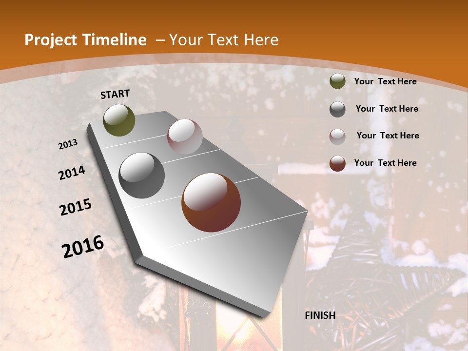 Lamp Dark Warm PowerPoint Template