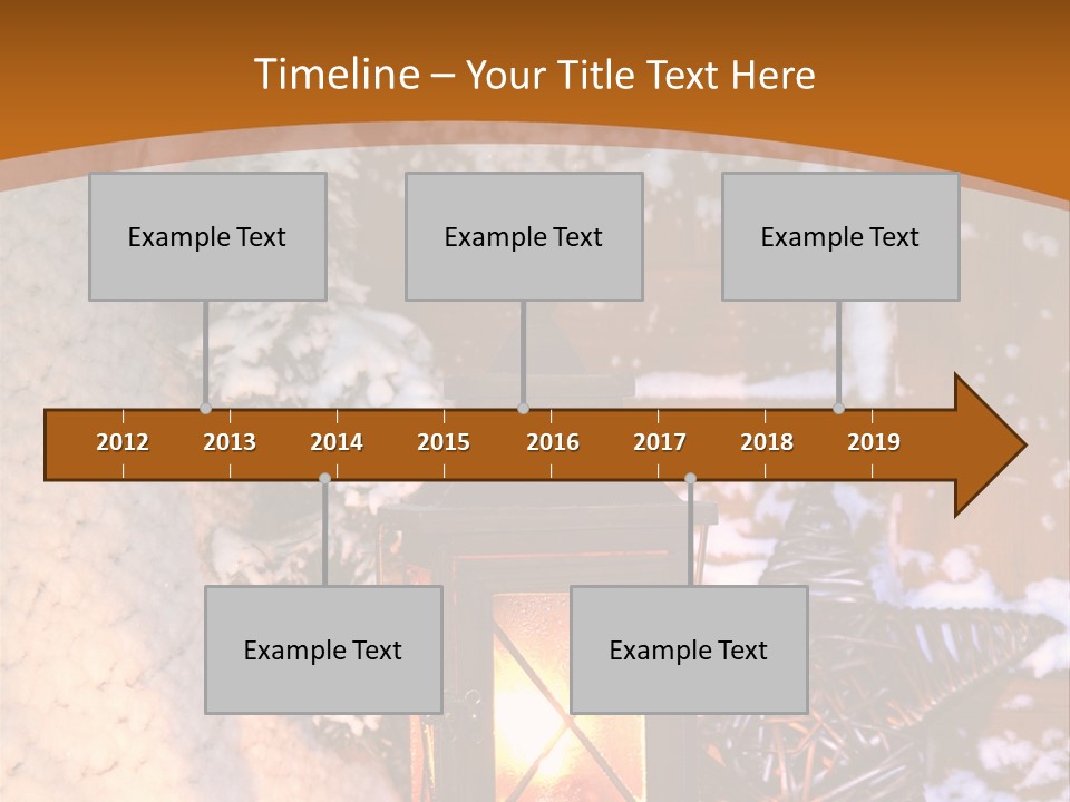 Lamp Dark Warm PowerPoint Template
