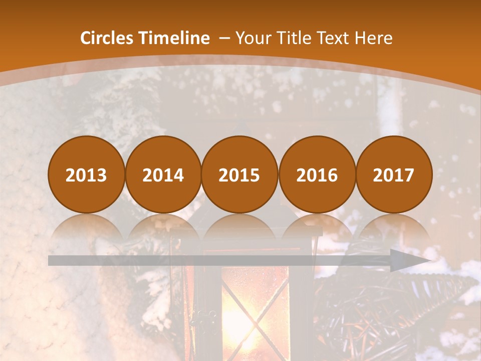 Lamp Dark Warm PowerPoint Template