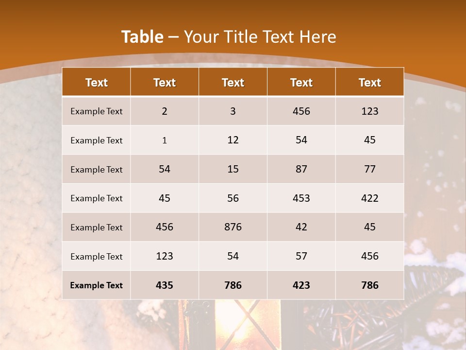 Lamp Dark Warm PowerPoint Template