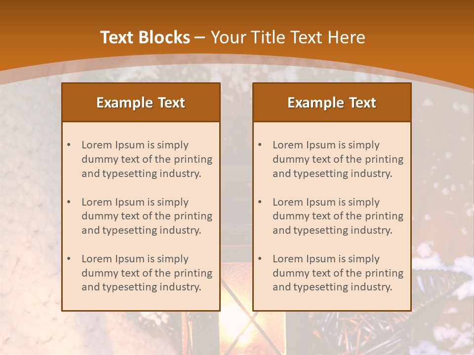 Lamp Dark Warm PowerPoint Template