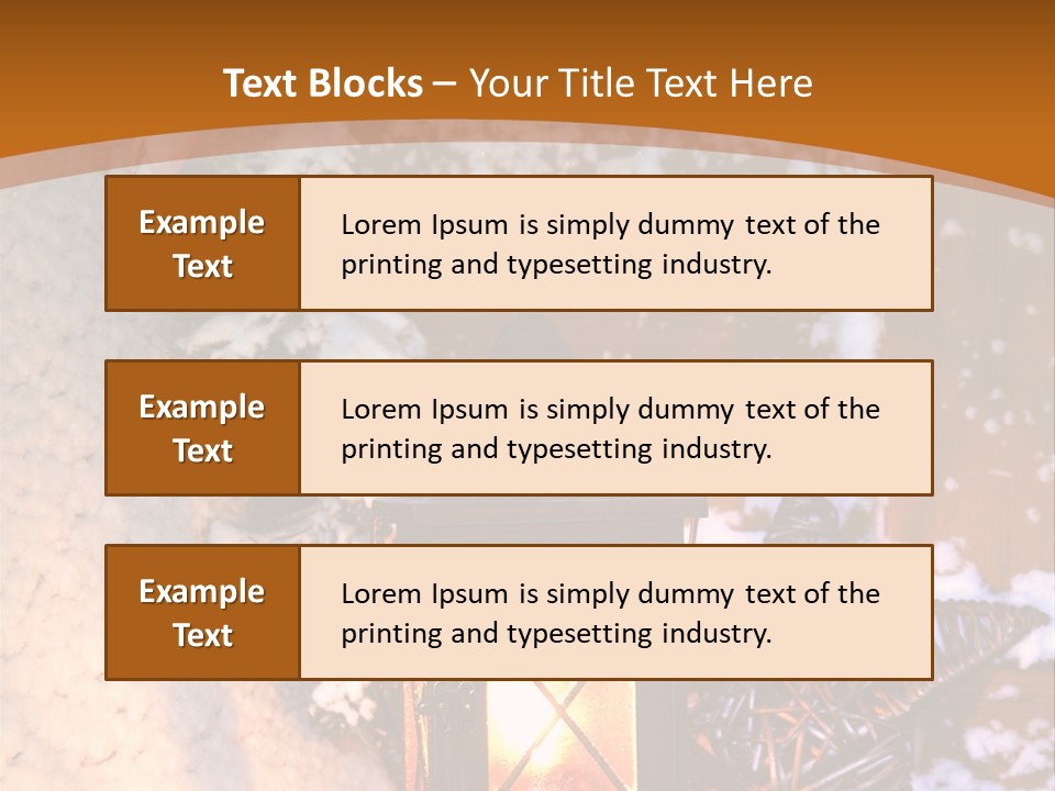 Lamp Dark Warm PowerPoint Template