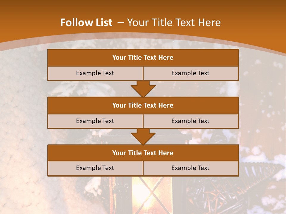 Lamp Dark Warm PowerPoint Template