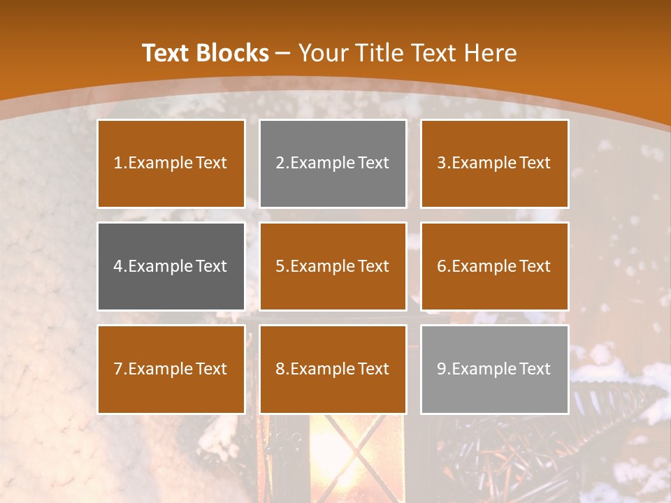 Lamp Dark Warm PowerPoint Template