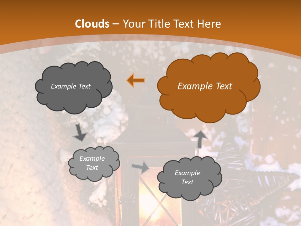 Lamp Dark Warm PowerPoint Template