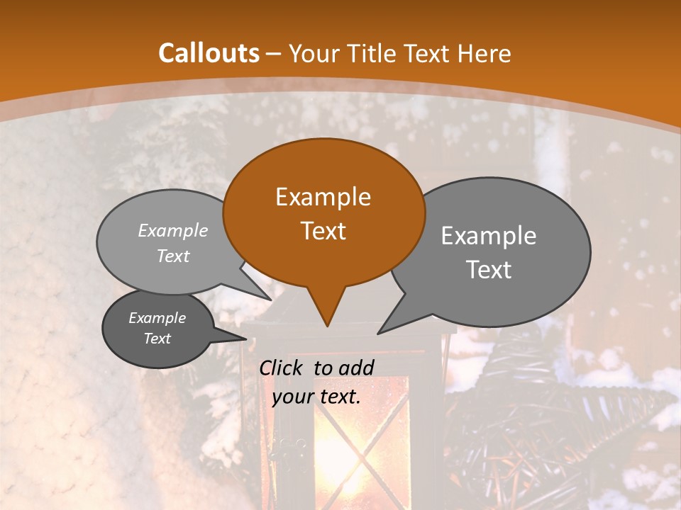 Lamp Dark Warm PowerPoint Template