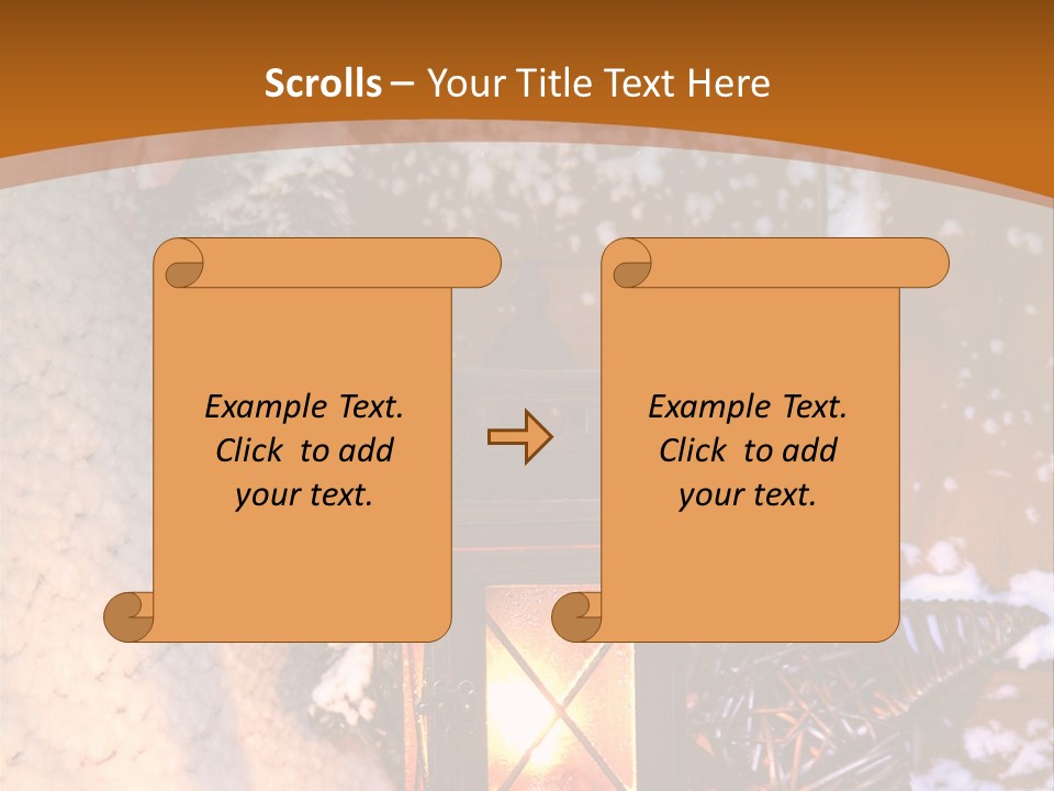 Lamp Dark Warm PowerPoint Template