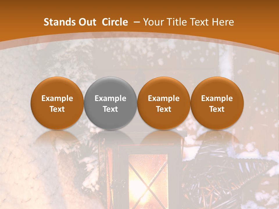 Lamp Dark Warm PowerPoint Template