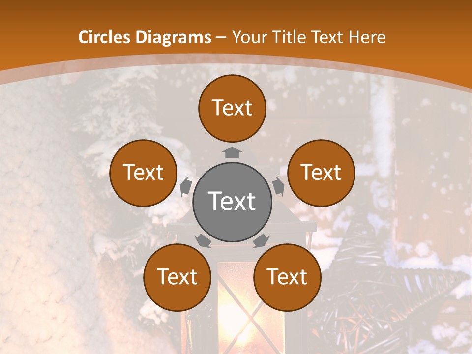 Lamp Dark Warm PowerPoint Template