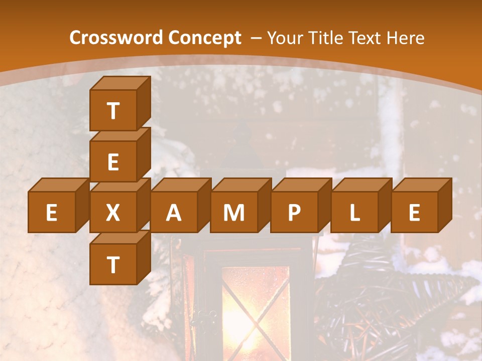 Lamp Dark Warm PowerPoint Template