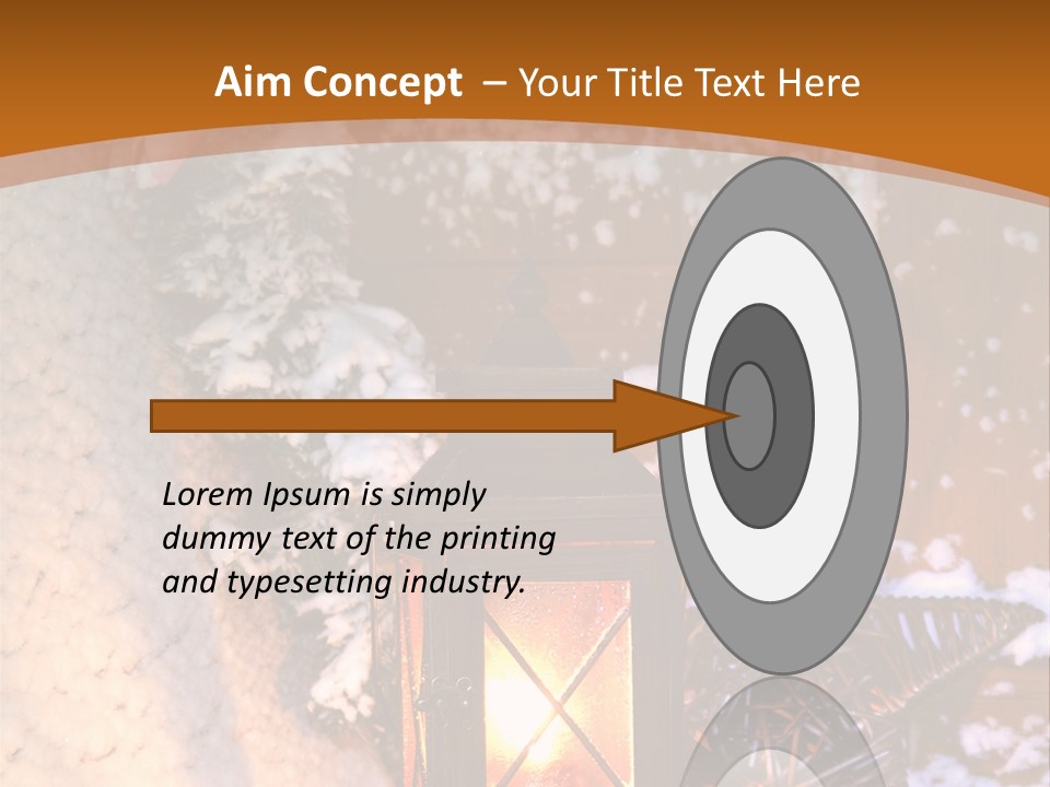 Lamp Dark Warm PowerPoint Template