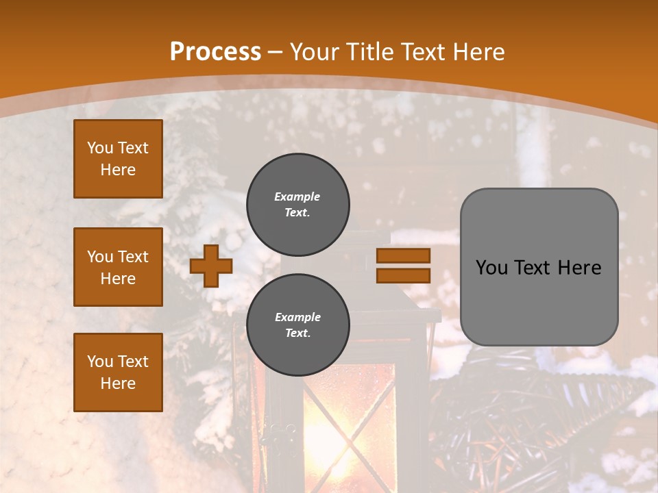 Lamp Dark Warm PowerPoint Template