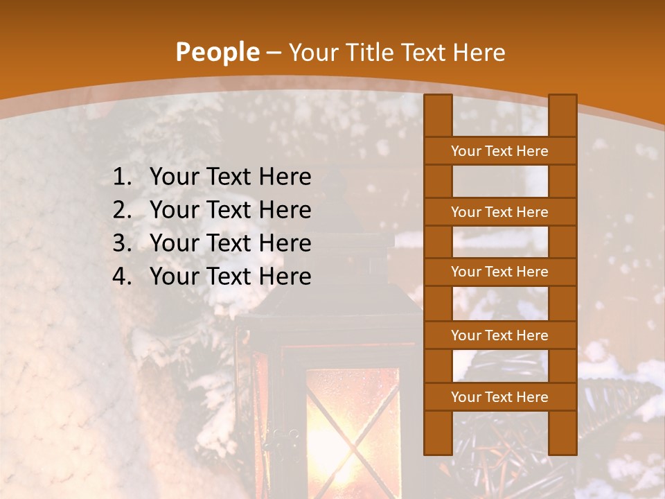 Lamp Dark Warm PowerPoint Template