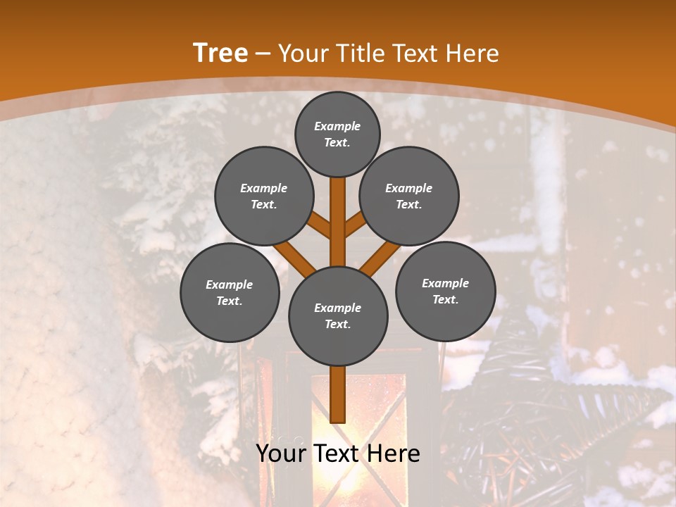 Lamp Dark Warm PowerPoint Template