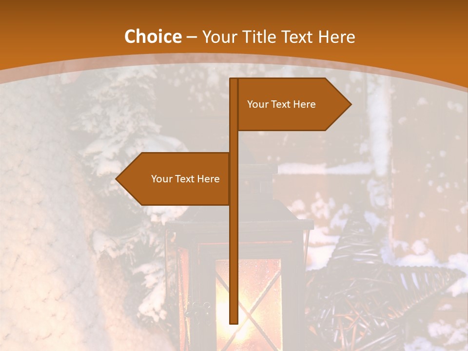 Lamp Dark Warm PowerPoint Template