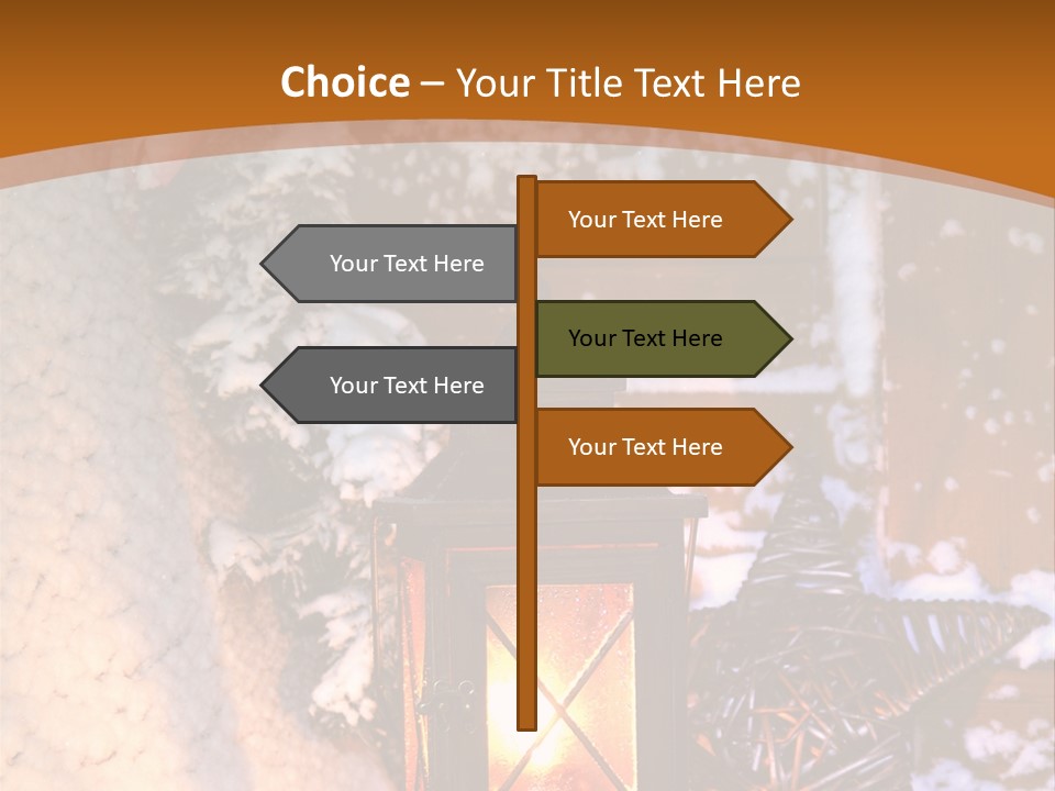 Lamp Dark Warm PowerPoint Template