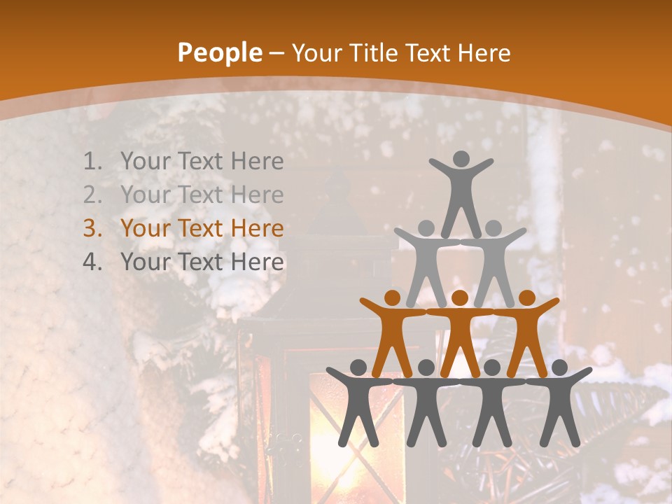 Lamp Dark Warm PowerPoint Template