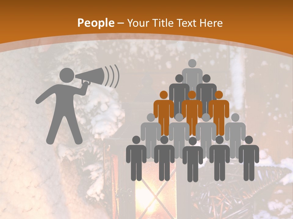 Lamp Dark Warm PowerPoint Template