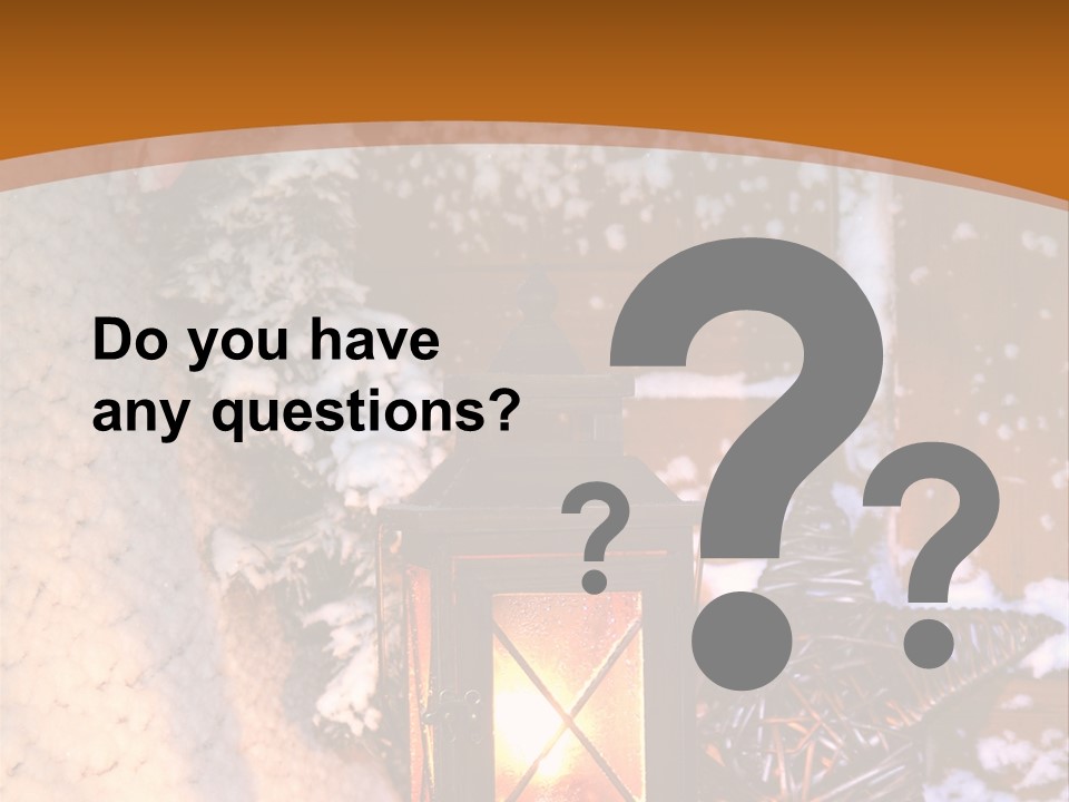 Lamp Dark Warm PowerPoint Template