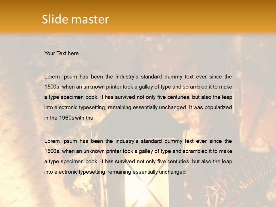 Festive Lamp Dark PowerPoint Template