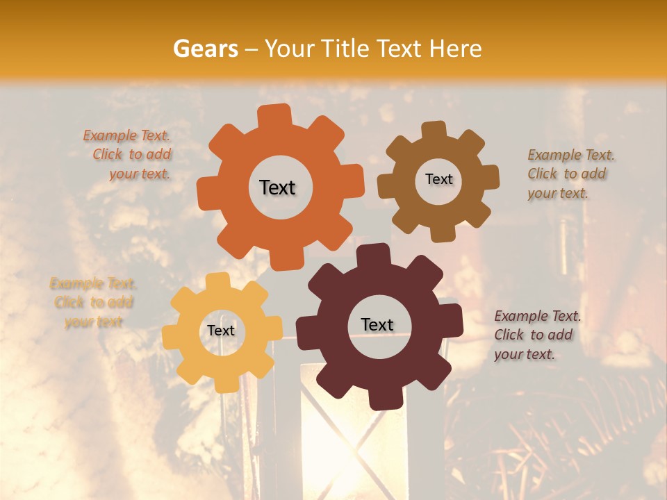 Festive Lamp Dark PowerPoint Template