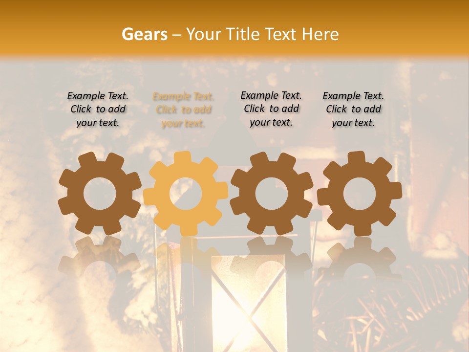 Festive Lamp Dark PowerPoint Template