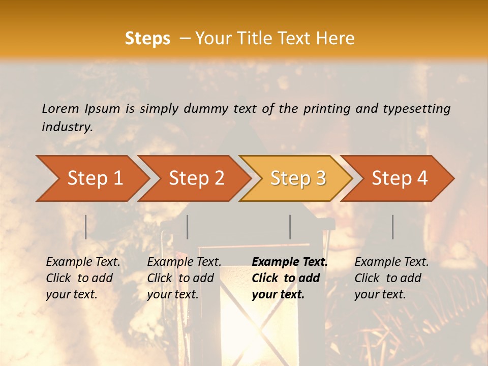 Festive Lamp Dark PowerPoint Template