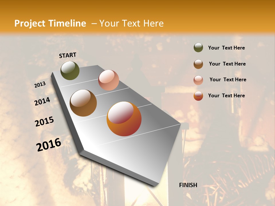 Festive Lamp Dark PowerPoint Template