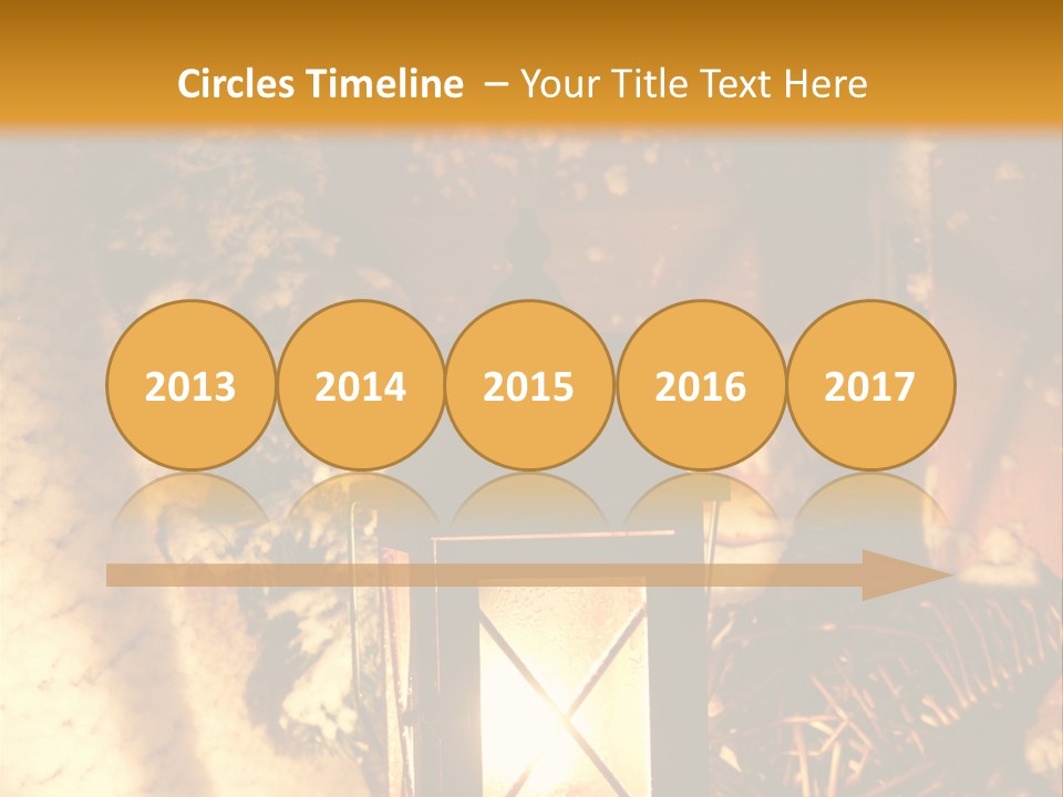 Festive Lamp Dark PowerPoint Template