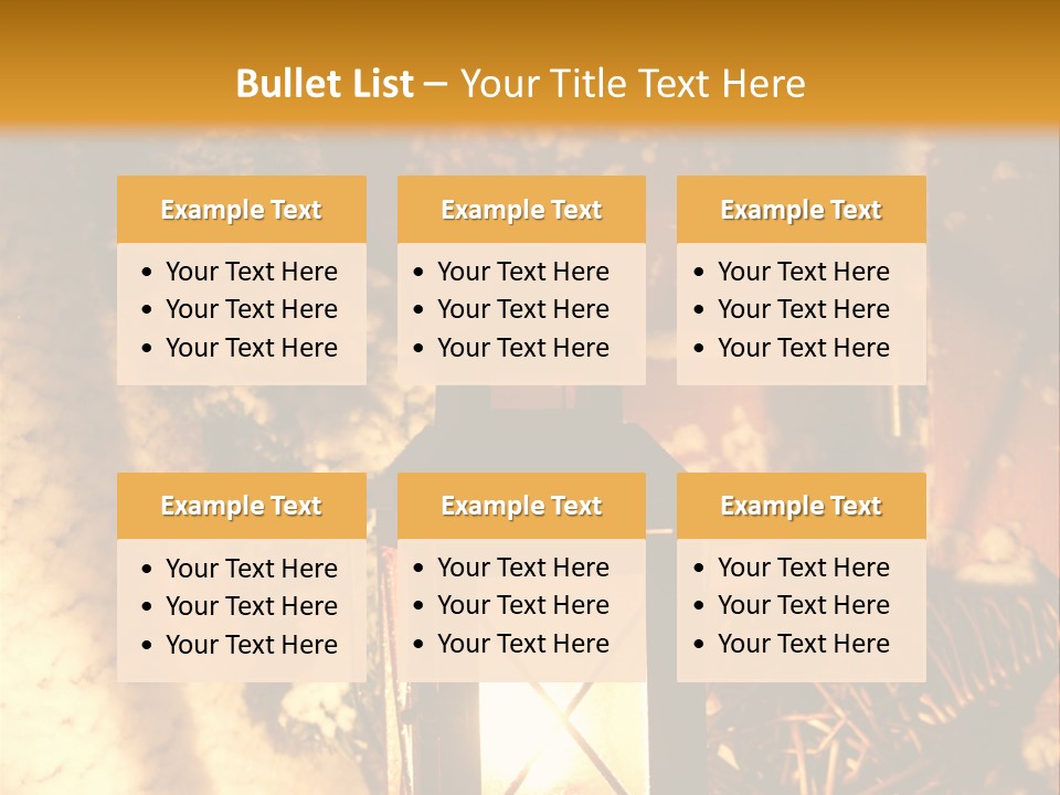 Festive Lamp Dark PowerPoint Template