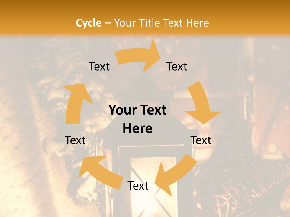 Festive Lamp Dark PowerPoint Template