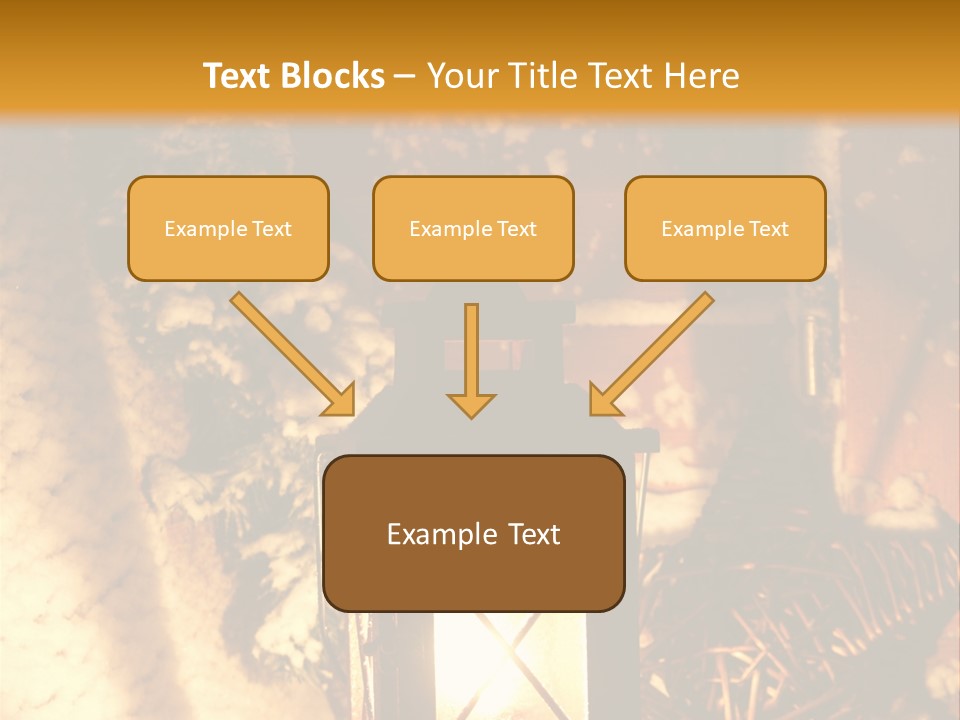 Festive Lamp Dark PowerPoint Template