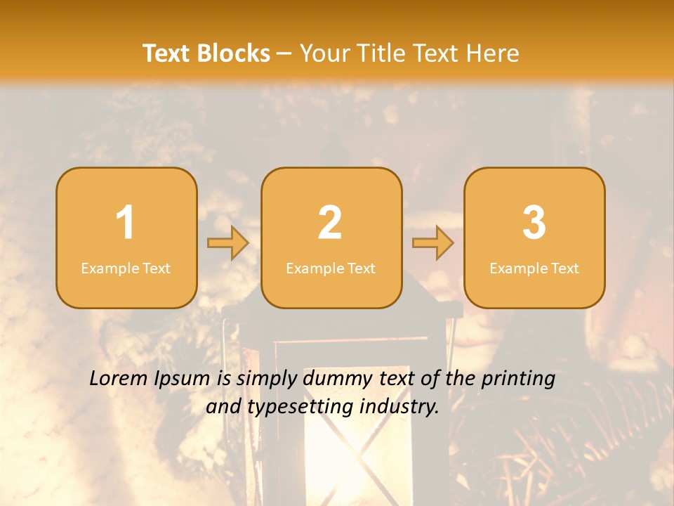 Festive Lamp Dark PowerPoint Template