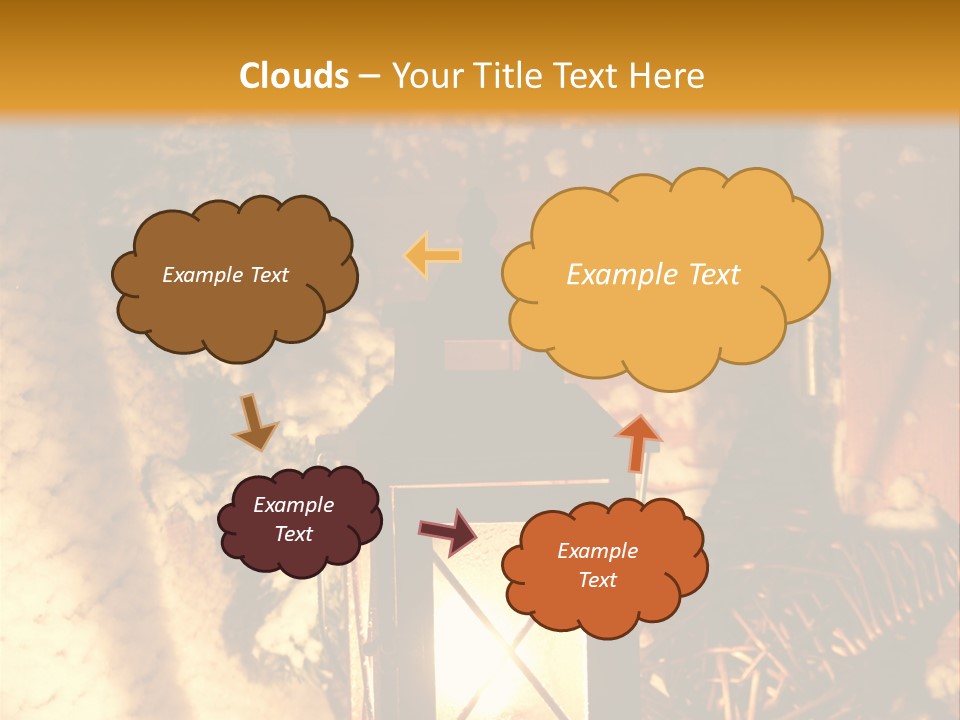Festive Lamp Dark PowerPoint Template