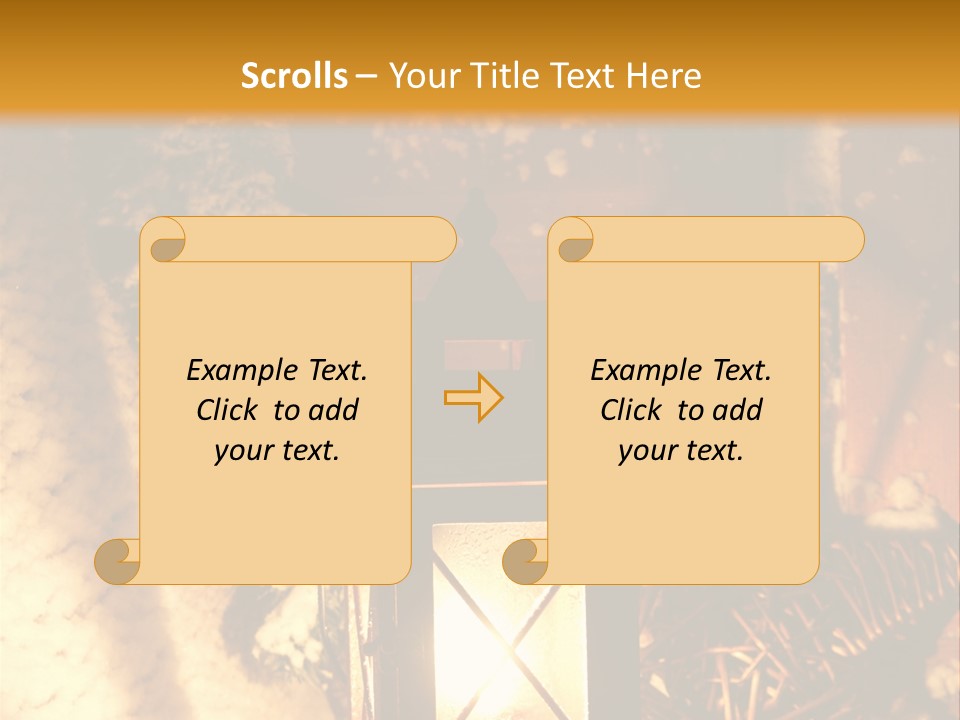 Festive Lamp Dark PowerPoint Template