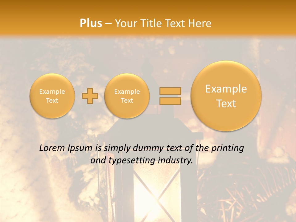 Festive Lamp Dark PowerPoint Template