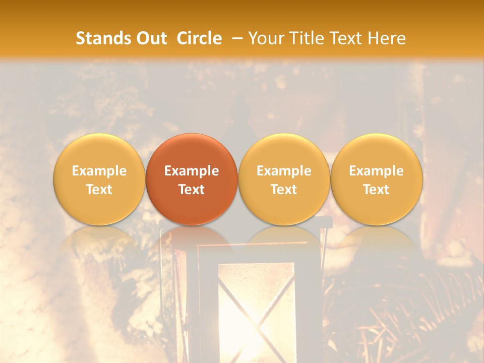 Festive Lamp Dark PowerPoint Template