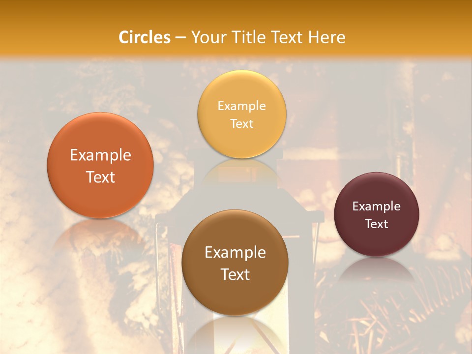 Festive Lamp Dark PowerPoint Template